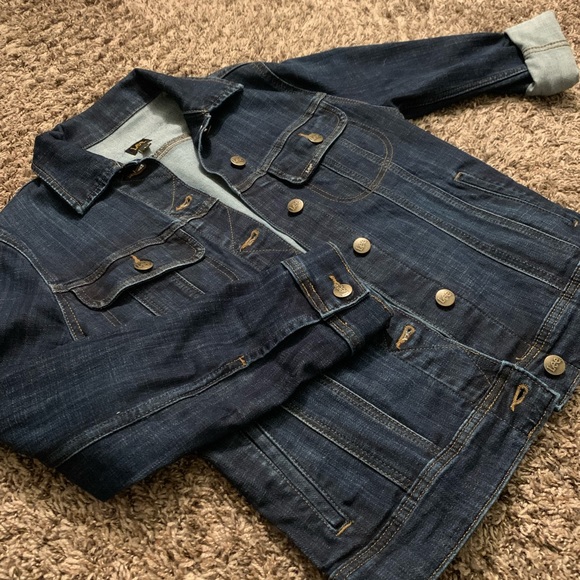 Lee Jean Jacket Dark Wash - Picture 4 of 4